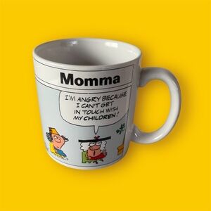 Momma Mell Lazarus Coffee Mug Applause 1988 Cartoon Comic Strip Cup Collectible